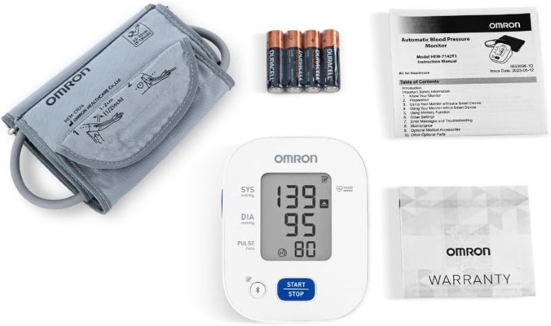 Omron HEM-7142T2 Bluetooth Blood Pressure Monitor Price in Bangladesh – Digital Upper Arm BP Machine with IntelliSense & Irregular Heartbeat Detection